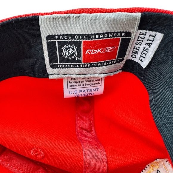 Calgary Flames Face-Off Reebok OSFA Hat Cap - Picture 8 of 8